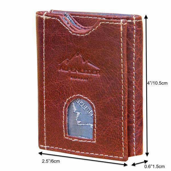 ALPENLEDER | Herrengeldbeutel POCKET brandy (CG8083-b)