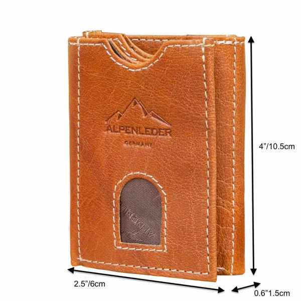 ALPENLEDER | Herrengeldbeutel POCKET cognac (CG8083-c)