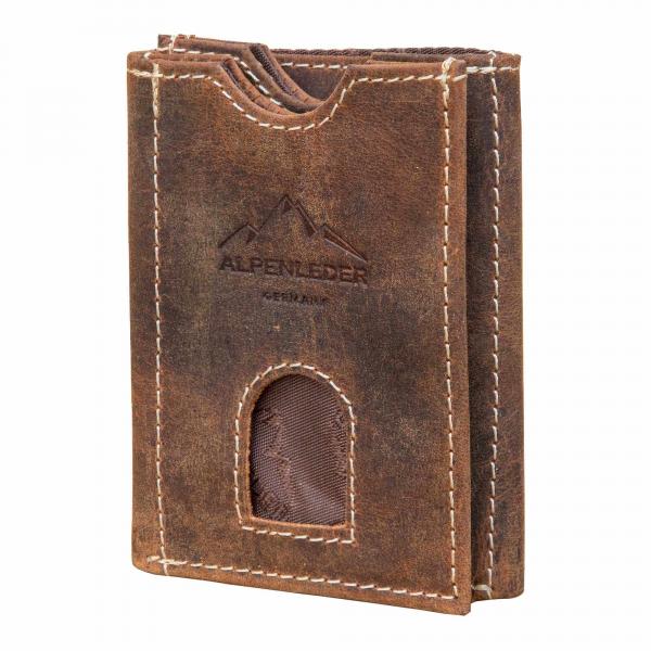 ALPENLEDER | Herrengeldbeutel POCKET old havanna (CG8083-oh)