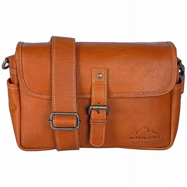 ALPENLEDER | Camera Case PRESSE Büffelleder cognac (CG2044-c)