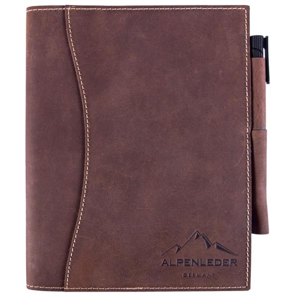 ALPENLEDER | Notizbuch DIN A5 SCHILLER (old havana) CG6056-oh