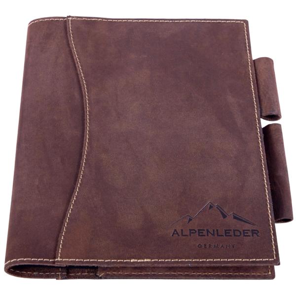 ALPENLEDER | Notizbuch DIN A5 SCHILLER (old havana) CG6056-oh