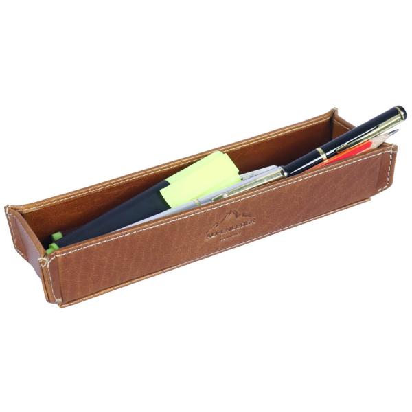 ALPENLEDER Schreibtisch-Set PIEMONT cognac