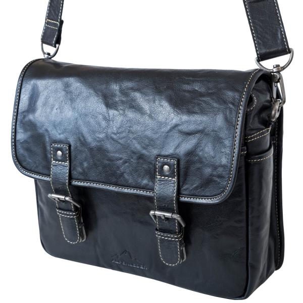 ALPENLEDER | Messenger Bag TOURER (ebenholz) CG6068-e