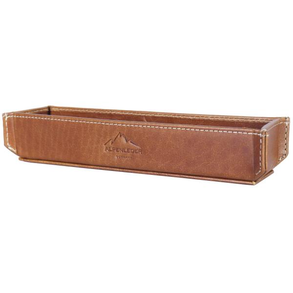 ALPENLEDER | Stifteschale ZENTA (cognac) CG6074-c