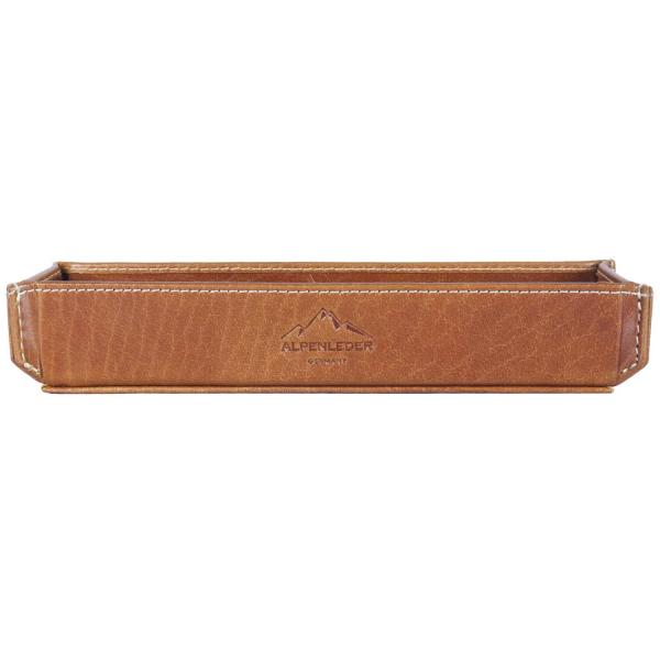 ALPENLEDER | Stifteschale ZENTA (cognac) CG6074-c