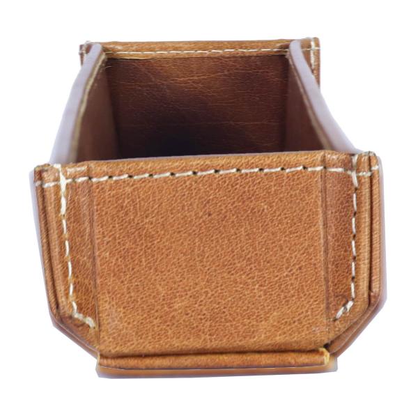 ALPENLEDER | Stifteschale ZENTA (cognac) CG6074-c