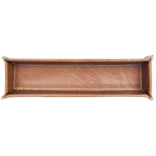 ALPENLEDER | Stifteschale ZENTA (cognac) CG6074-c