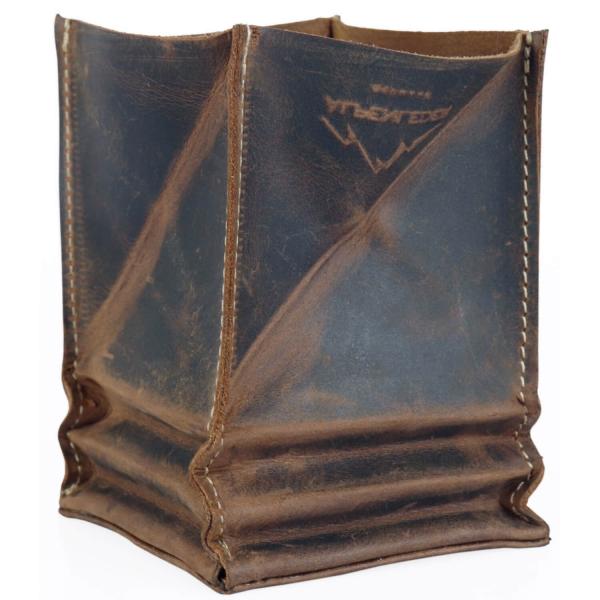 ALPENLEDER | Tabaktasche ZIEHHARMONIKA (old havanna) CG6063-oh