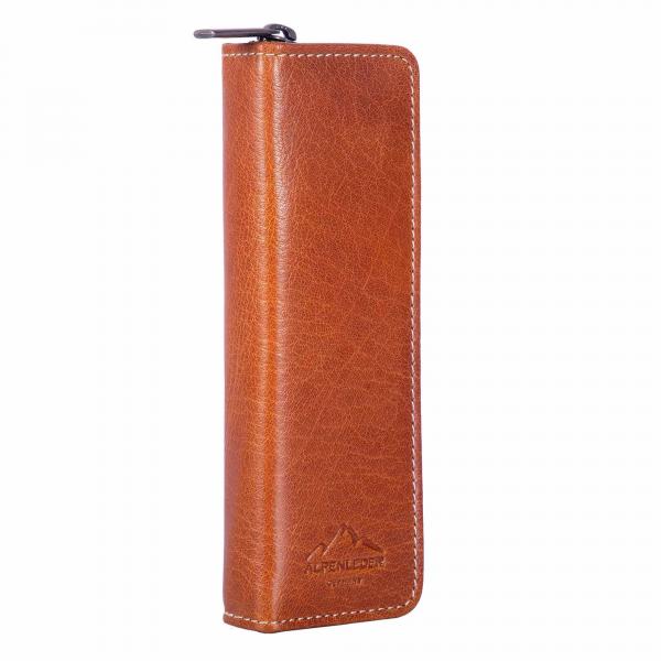 ALPENLEDER | Stifteetui ZWOA cognac (CG8084-c)