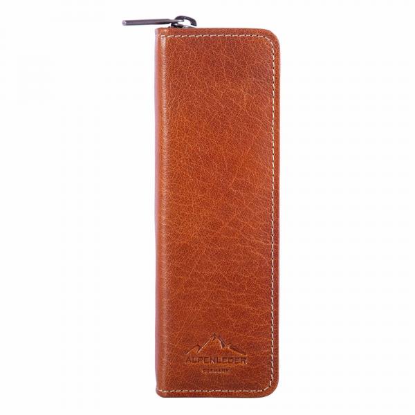 ALPENLEDER | Stifteetui ZWOA cognac (CG8084-c)