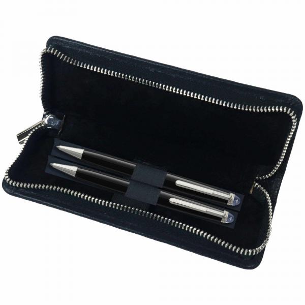 ALPENLEDER | Stifteetui ZWOA nera notte (CG8084-nn)