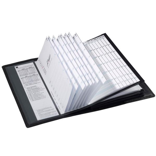 Ron McLaine Taschenkalender 2026 EASYfolder Set FLORENZ Rindleder Straußprägung