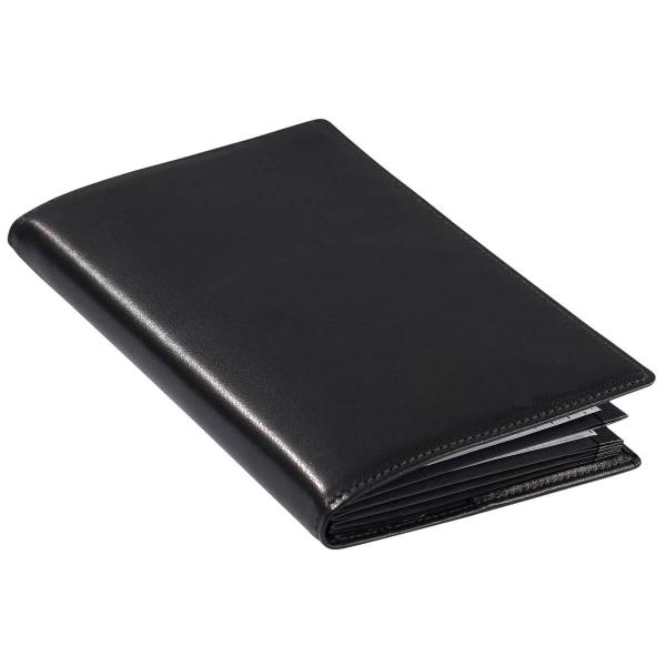 Ron McLaine | Taschenkalender 2026 EASYfolder Set GENUA Leder schwarz