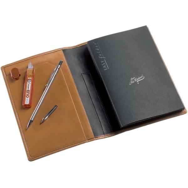 Ron McLaine Taschenkalender 2025 EASYfolder Set MAILAND Leder hellbraun