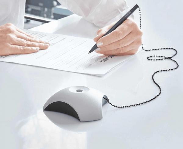 Preview: HAN | Kugelschreiberständer DELTA Silber Edition (2751-77D)