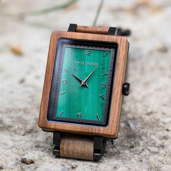 HOLZKERN Armas Urban Square Herren Holzarmbanduhr