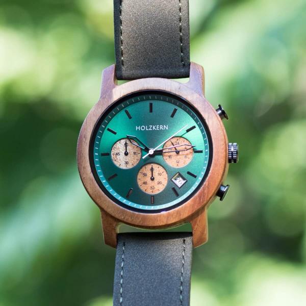 HOLZKERN Baumkrone Waldlauf Herren Chronograph