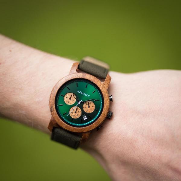 HOLZKERN Baumkrone Waldlauf Herren Chronograph