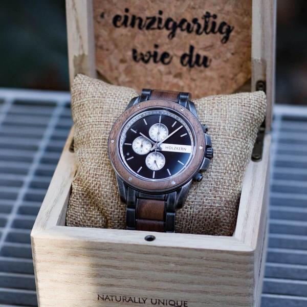 HOLZKERN Bors Camelot Herren Chronograph