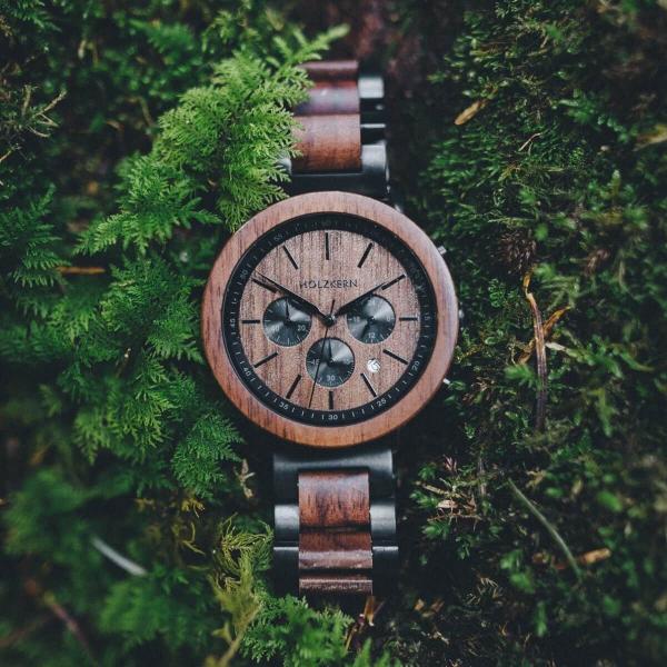 HOLZKERN Dämmerung Horizont Herren Chronograph