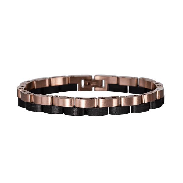 HOLZKERN Armband Duett Leadwood Roségold