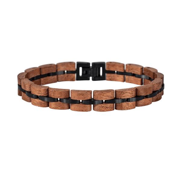 HOLZKERN Armband Fantasia Mahagoniholz Schwarz