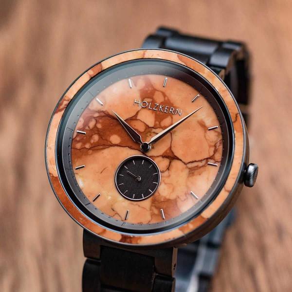 HOLZKERN Fire Limited Edition Herren Holzarmbanduhr