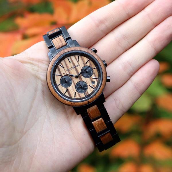 HOLZKERN Halbdunkel Horizont Damen Chronograph