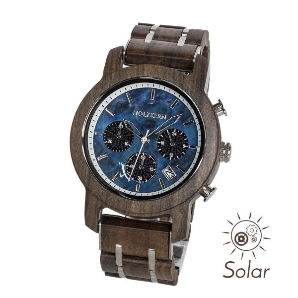 HOLZKERN Himmelauf Waldlauf Solar Limited Edition Herren Holzarmbanduhr