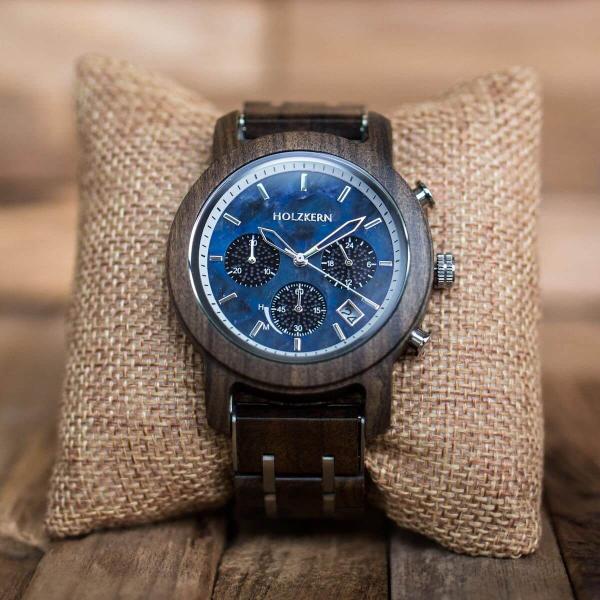 HOLZKERN Himmelauf Waldlauf Solar Limited Edition Herren Holzarmbanduhr