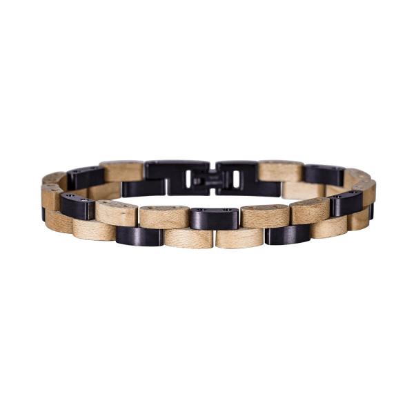 HOLZKERN Armband Rondo Ahornholz Dunkelviolett