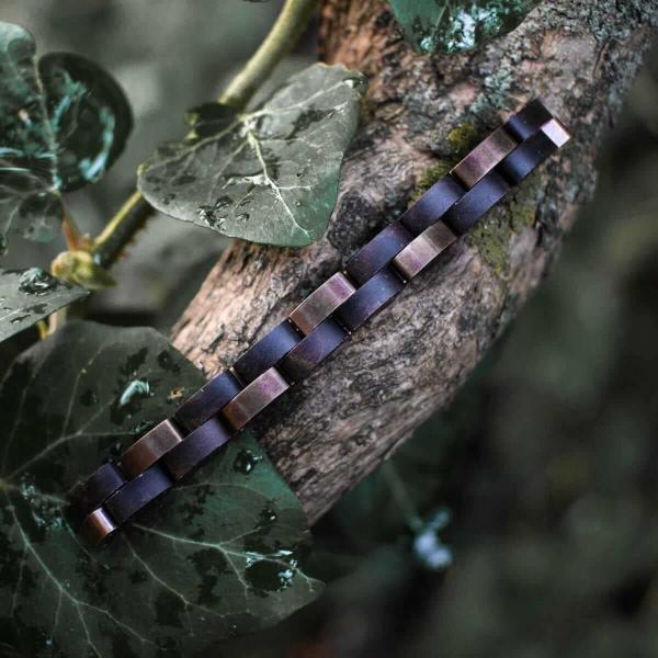 HOLZKERN Armband Rondo Leadwood Antikkupfer