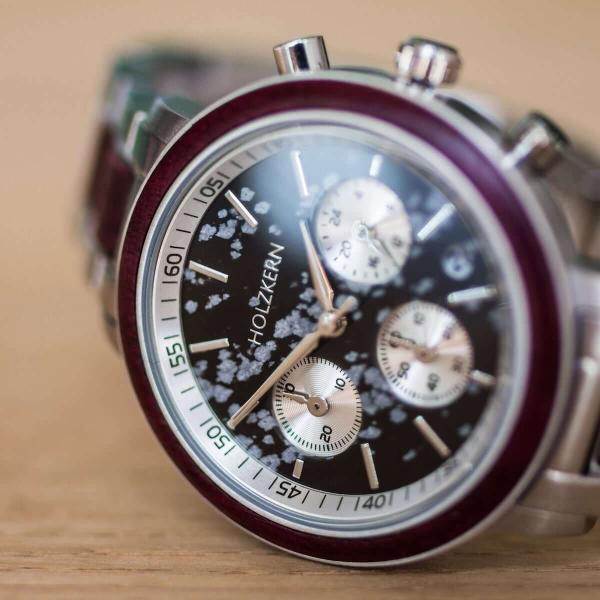 HOLZKERN Schneesturm Horizont Damen Chronograph