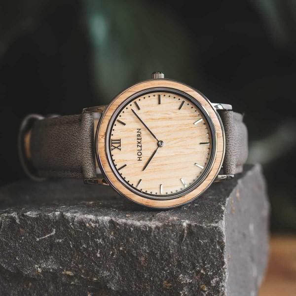 HOLZKERN Mirabell Stadtpark Unisex Damen Herren Holzarmbanduhr