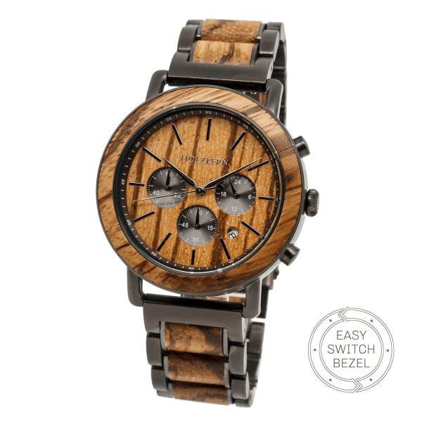 HOLZKERN Stromboli Volcano Herren Chronograph