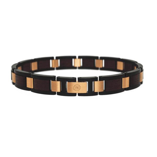 HOLZKERN Armband Bandlet Symphonie Amaranth Roségold