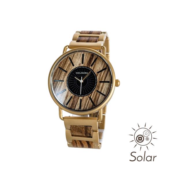 HOLZKERN Parhelion Sundance Damen Herren Solar Holzarmbanduhr