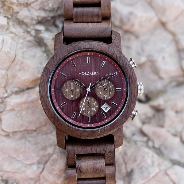 HOLZKERN Wildrebe Waldlauf Herren Chronograph