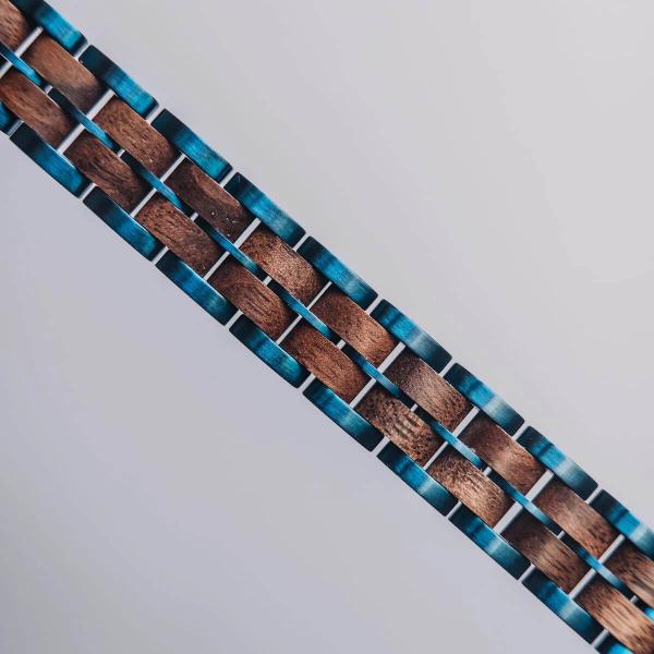 HOLZKERN | Kanon (Walnussholz / Blau)