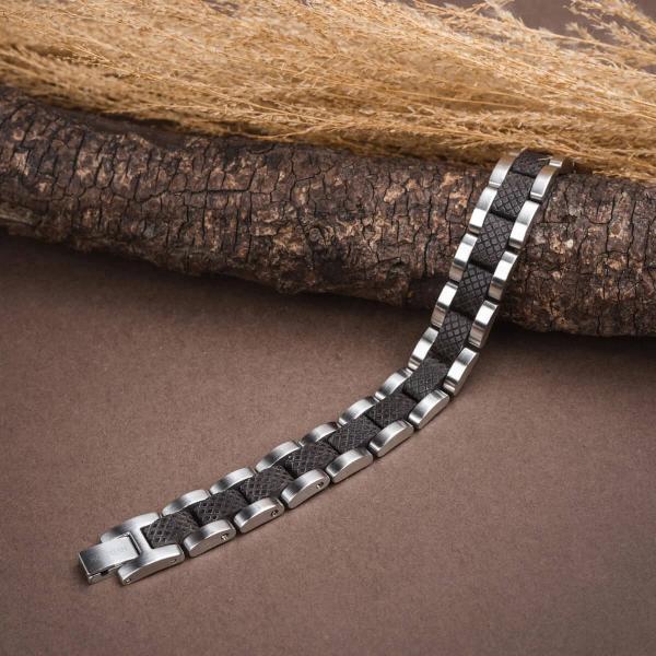 HOLZKERN | Accord (Ahornholz / Silber) Armband Bandlet