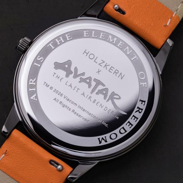 HOLZKERN | Avatar Air Nomads Damen Armbanduhr (Ahornholz / Orange)