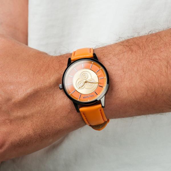 HOLZKERN | Avatar Air Nomads Damen Armbanduhr (Ahornholz / Orange)