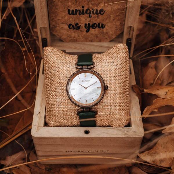 HOLZKERN | Amandes Damen Armbanduhr Perna