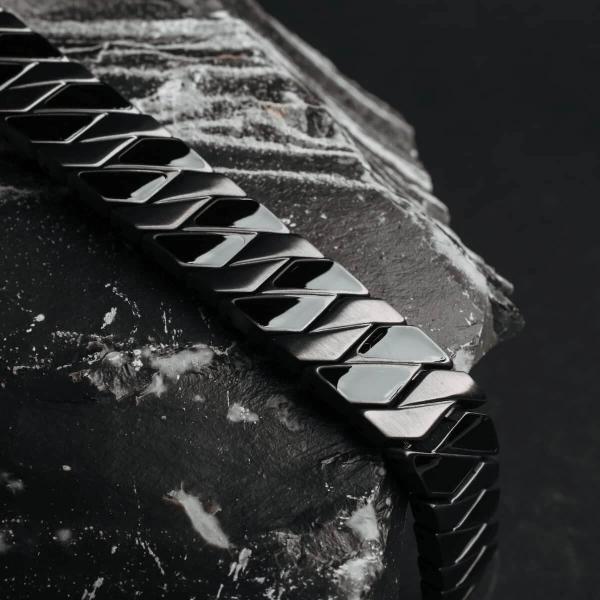 HOLZKERN | Armband Bandlett Bariton (Ahorn / Dunkelgrau)