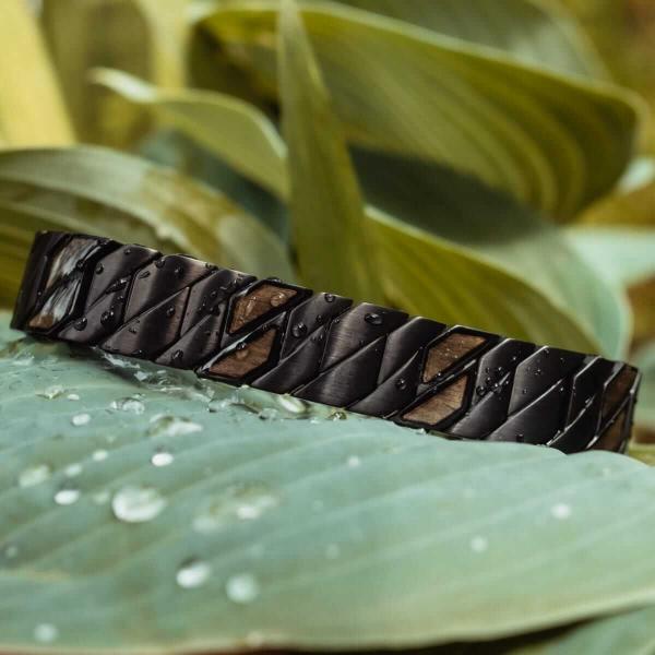 HOLZKERN | Armband Bandlett Bariton (Ahorn / Schwarz)