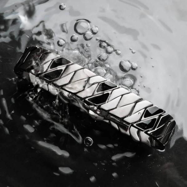 HOLZKERN | Armband Bandlett Bariton (Ahorn / Silber)