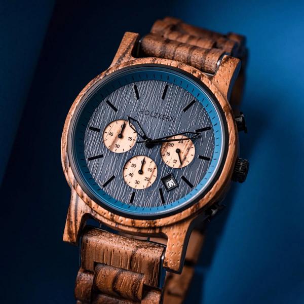 HOLZKERN Bergsee Waldlauf Herren Chronograph