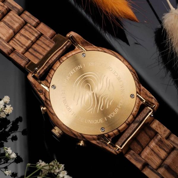 HOLZKERN | Blätterdach Waldlauf Herren Chronograph