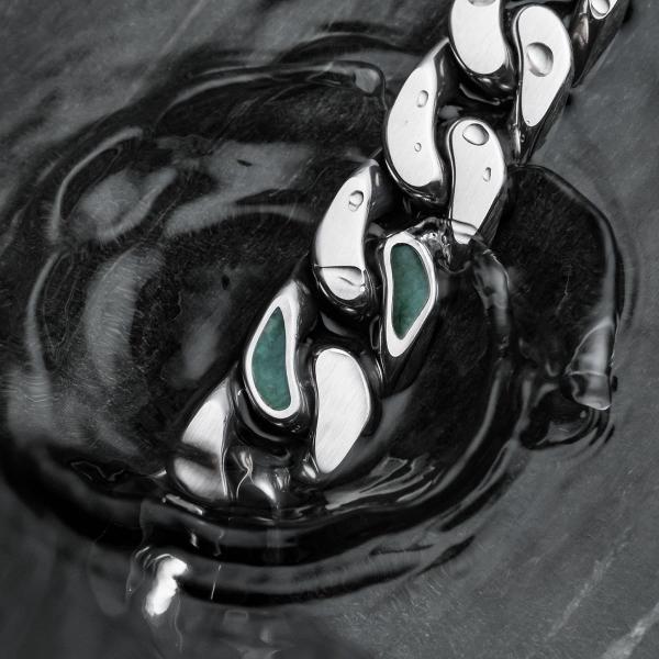 HOLZKERN | Armband Bandlett Bodyguards (Türkisstein / Silber)